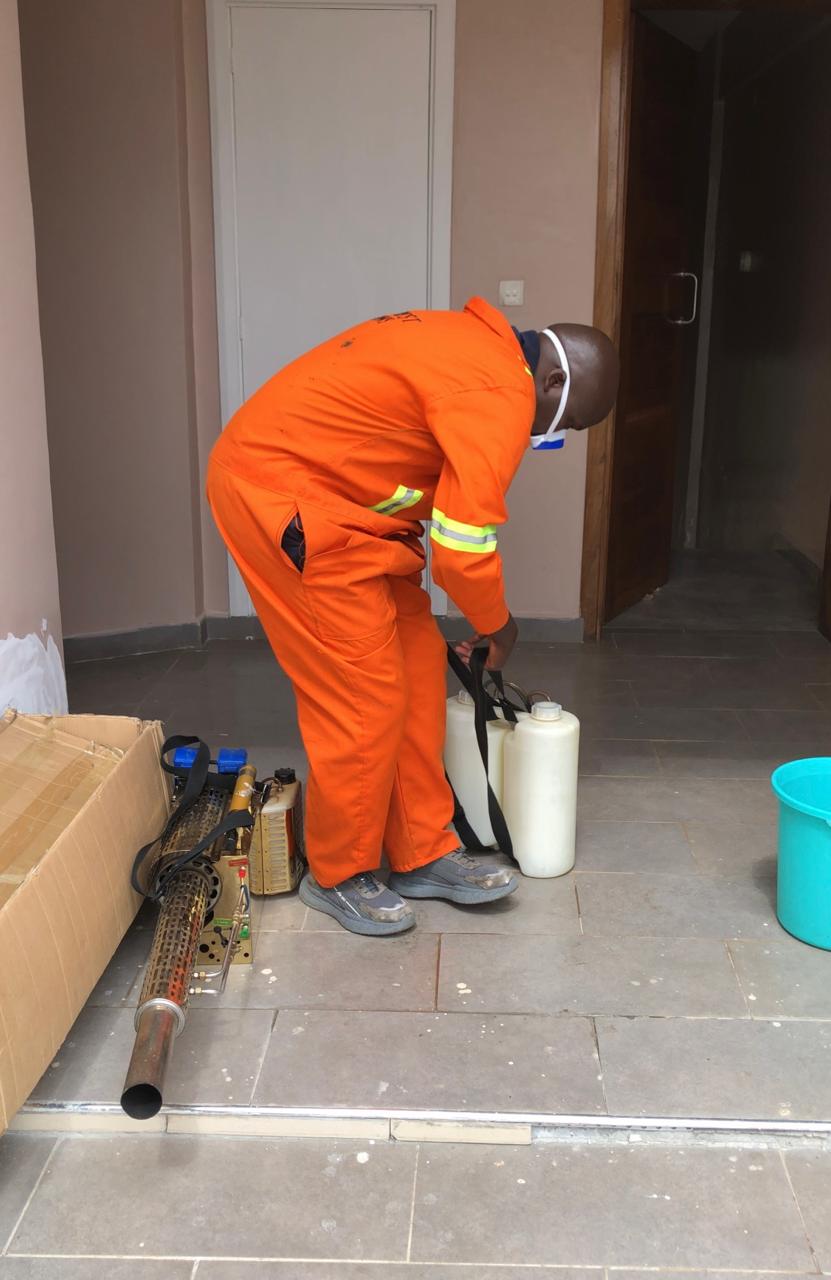 Kowa technician operating thermal fogger