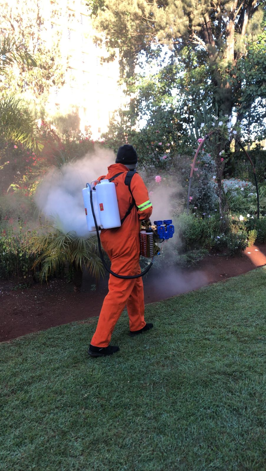 Kowa pest control fogging hotel grounds