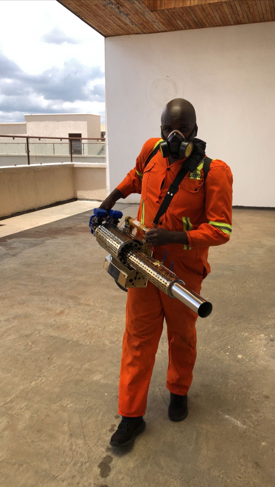 Kowa technician at commercial port pest control